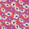 Satin Fleurs expressives – orange/lilas rouge,  thumbnail number 1