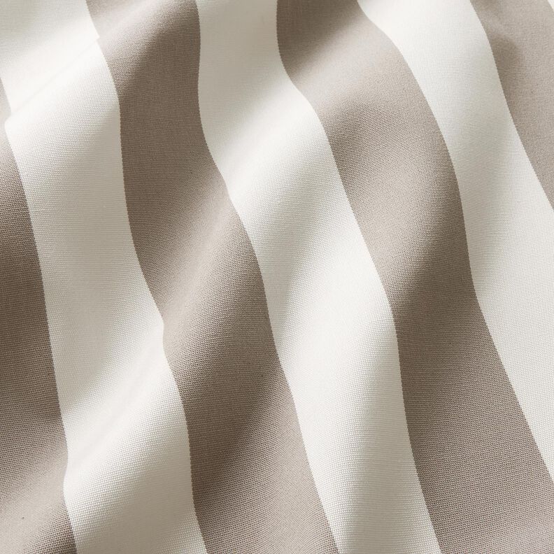 Tissu d’extérieur Canvas Blockstreifen – gris soie/ivoire,  image number 2