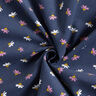 Velours milleraies Petites fleurs – bleu marine,  thumbnail number 3
