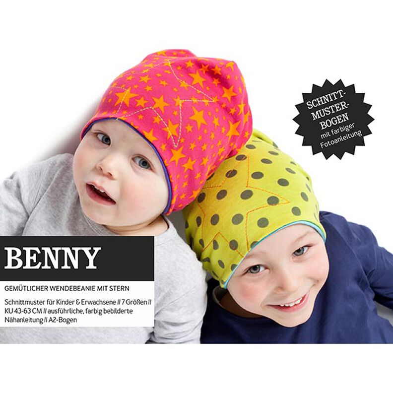 BENNY - Bonnet réversible pour les grands et les petits, Studio Schnittreif,  image number 1