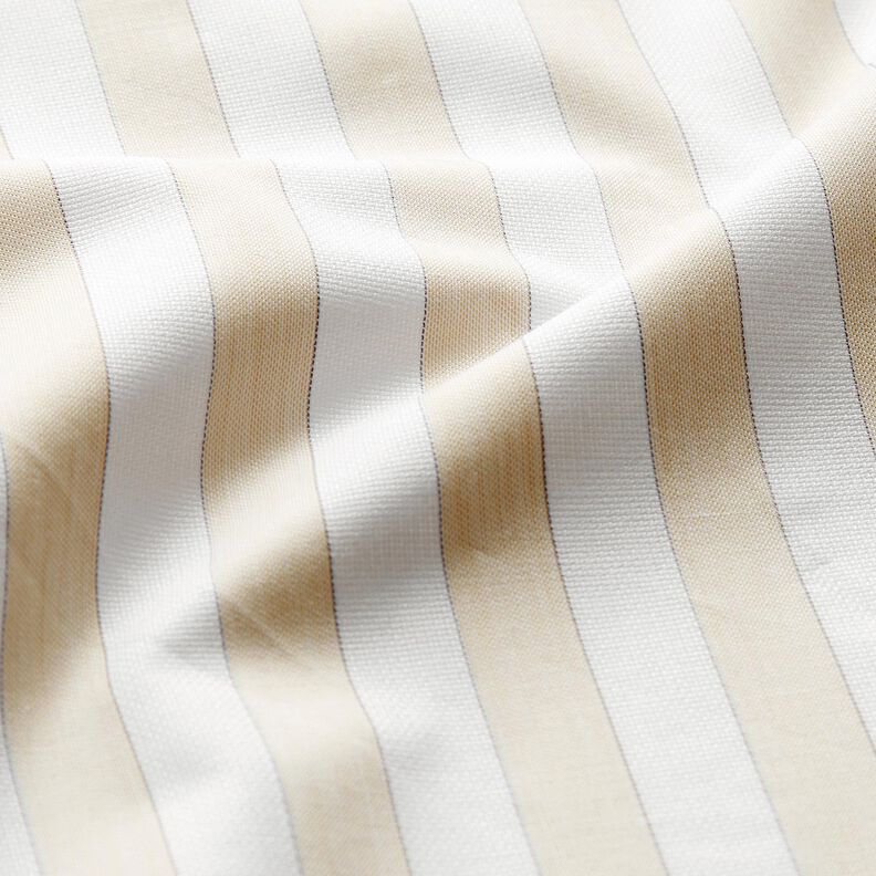 Tissu en coton Rayures – blanc/noix de cajou,  image number 2