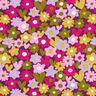 Jersey coton Fleurs colorées | Poppy Fabrics – raisin,  thumbnail number 1