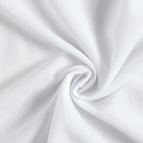 Viscose mélangée unie, armure toile – blanc, 