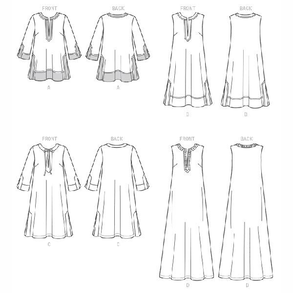 Tunique|Robe , McCalls 7408 | 42 - 52, image number 8
