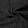 Tissu pour manteau magnifiques fleurs – noir,  thumbnail number 3