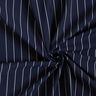 Tissu pour pantalon en stretch à fines rayures – bleu nuit/blanc,  thumbnail number 3
