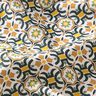 Tissu en coton Cretonne Motif de carreaux – vert sapin/jaune curry,  thumbnail number 2
