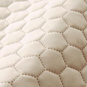 Tissu de revêtement velours matelassé nid d'abeille – sable, 