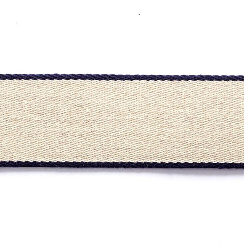 Sangle  [ 3,5 cm ] – bleu marine/beige,  image number 1