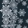 French Terry Sweat d’été Fleurs de givre Tissu bordure | Glitzerpüppi – bleu nuit/blanc,  thumbnail number 5