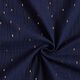Tissu double gaze de coton Imprimé feuille Rectangle | by Poppy – bleu marine,  thumbnail number 3