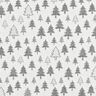 Tissu de décoration Jacquard sapins scintillants – anthracite/argent,  thumbnail number 1