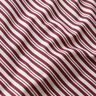 Tissu de décoration Semi-panama Rayures élégantes – rouge bordeaux/écru,  thumbnail number 2