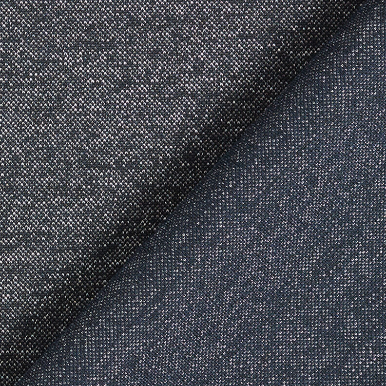 Piqué jersey chiné – bleu nuit,  image number 3