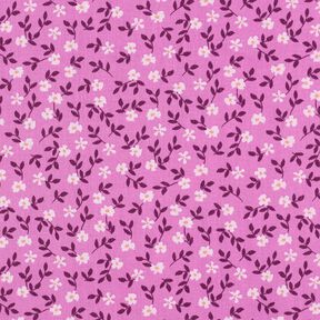 GOTS Popeline coton Streublümchen | Poppy Fabrics – rose vif/blanc, 