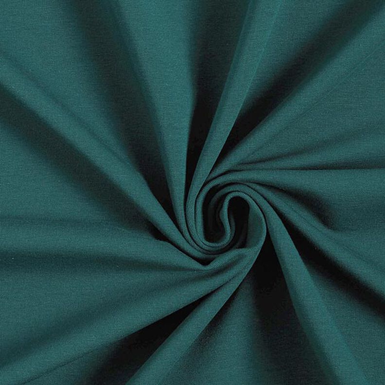 French Terry léger uni – vert foncé, image number 1