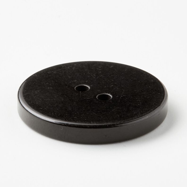 Bouton 2 trous brillant [Ø 25 mm] – noir,  image number 3