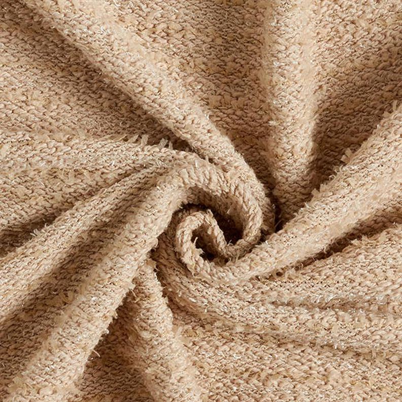 Coton Tricot fin effet scintillant – sable,  image number 1