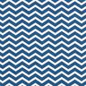 Tissu en coton Cretonne Zigzag – bleu marine/blanc,  thumbnail number 1