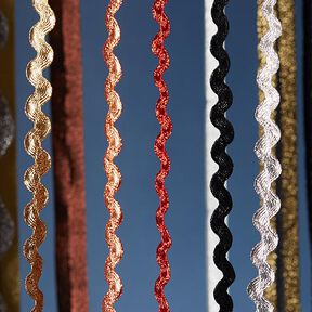 Galon dentelé Lurex [12 mm] - argenté, 