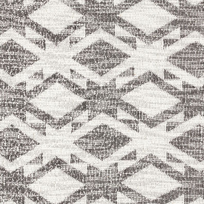 Tricot bouclé à chevron – noir/blanc, image number 1