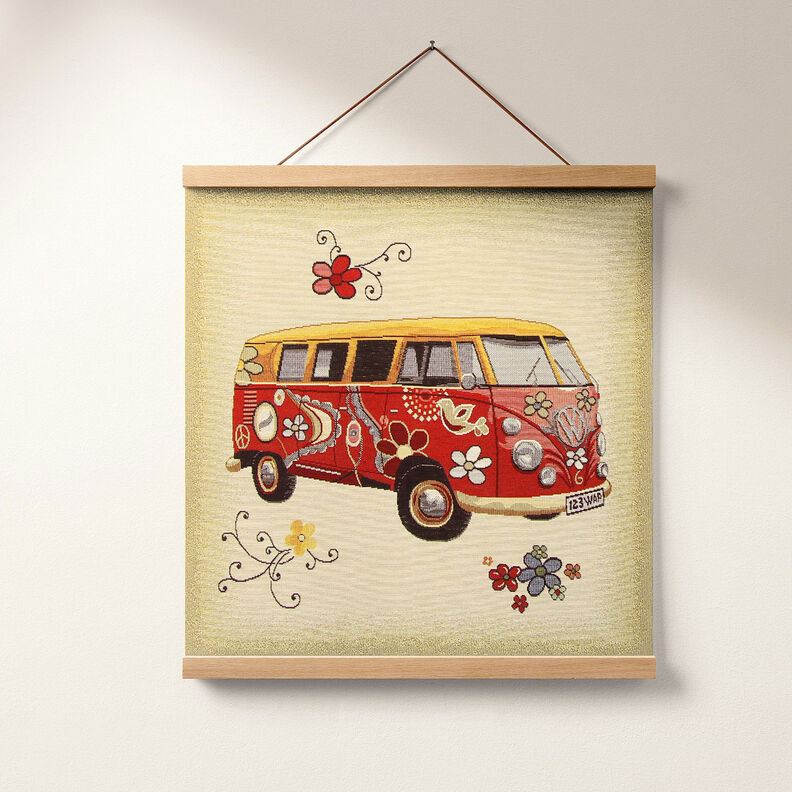 Gobelin pièce VW Bulli multicolore,  image number 5