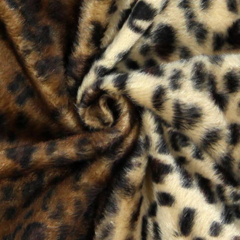 Imitation Fourrure d'Animal léopard – beige,  image number 2