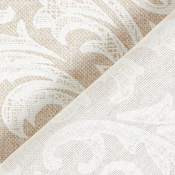 Tissu de décoration Canvas Ornements – nature/blanc,  image number 4