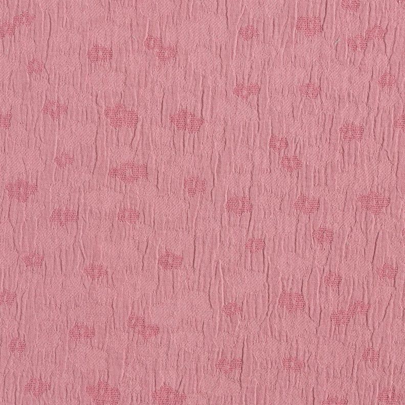 Tissu double gaze de coton Jacquard Fleurs – mauve, image number 5