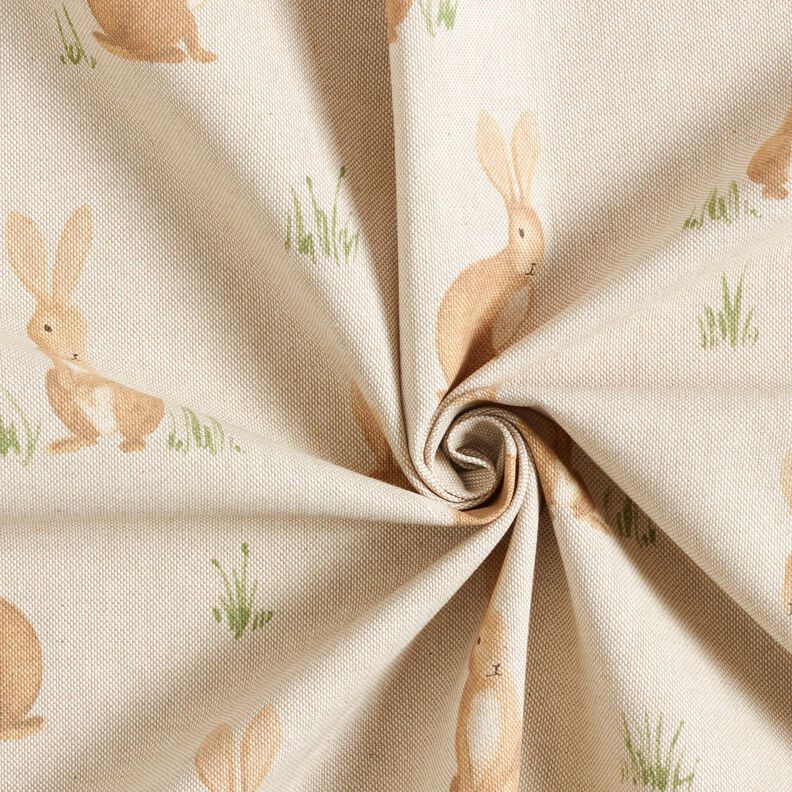 Tissu de décoration Semi-panama Lièvre – nature/marron clair, image number 3