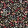 Tissu de décoration Gobelin prairie fleurie – noir,  thumbnail number 1