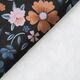 Velours milleraies Prairie fleurie romantique Impression numérique – noir,  thumbnail number 4