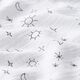 GOTS Tissu double gaze de coton Soleil, lune et étoiles | Tula – blanc,  thumbnail number 2