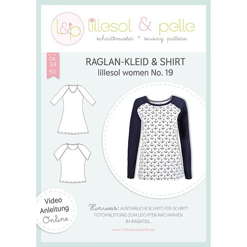 Haut et robe raglan, Lillesol & Pelle No. 19 | 34 - 50,  image number 1