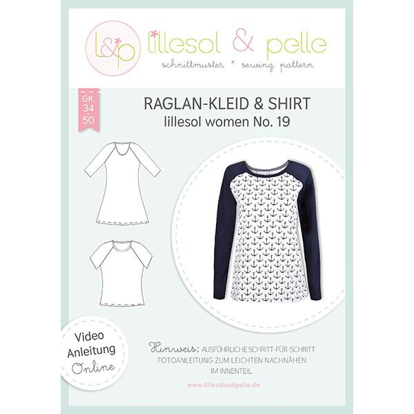 Haut et robe raglan, Lillesol & Pelle No. 19 | 34 - 50,  image number 1