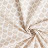 Coton enduit Sujets abstraits – blanc/noix de cajou,  thumbnail number 3