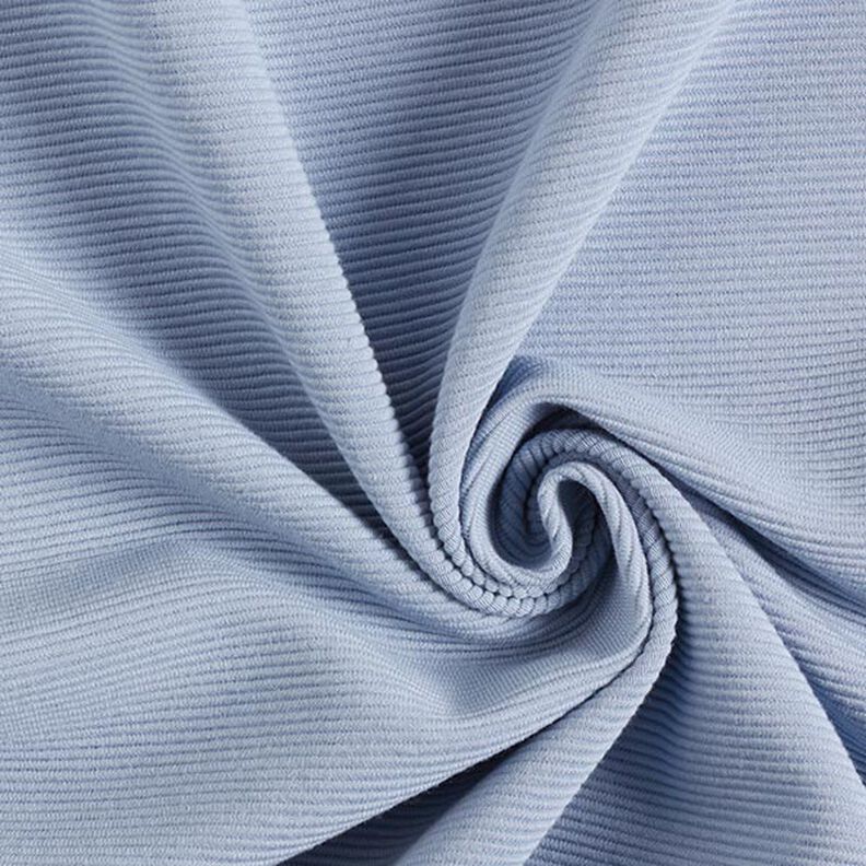 Jersey côtelé ottoman uni – bleu clair, image number 1