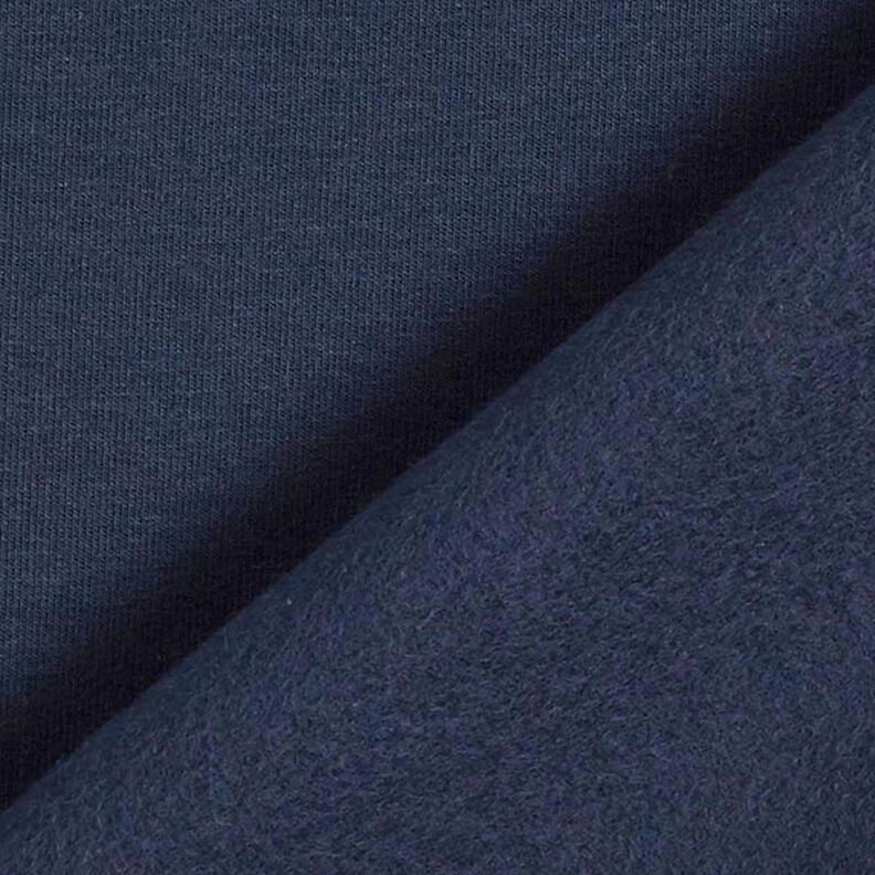 Molleton coton léger uni – bleu nuit,  image number 5