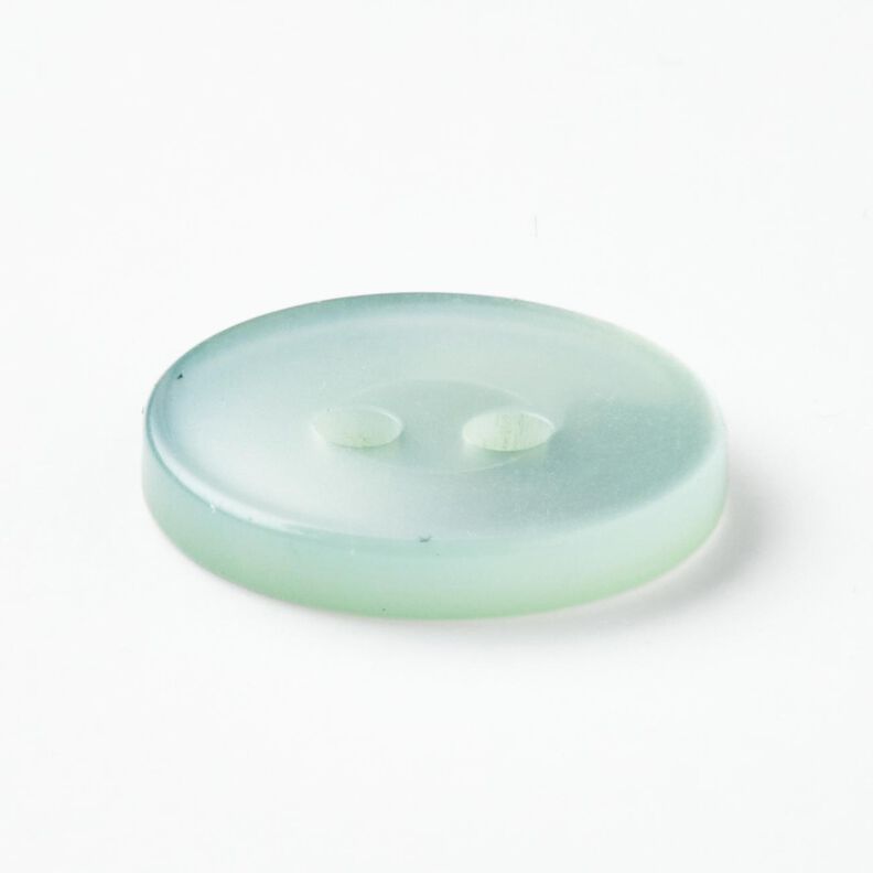 Bouton 2 trous brillant [Ø 15 mm] – menthe clair,  image number 2