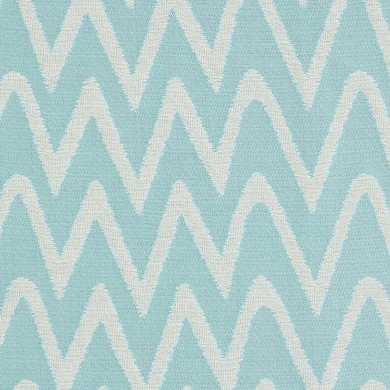 Tissus pour l’extérieur Jacquard Motif ikat – bleu ciel,  image number 1