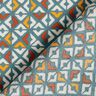 Crêpe de viscose Losanges rétro – pétrole/écru,  thumbnail number 4