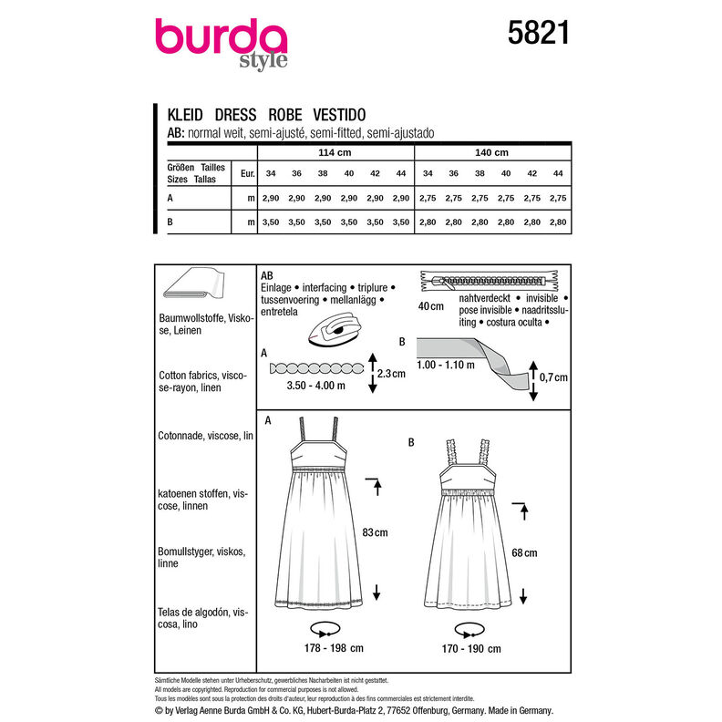 Robe | Burda 5821 | 34-44,  image number 9