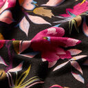 Jersey viscose superbes fleurs – noir/violet, 