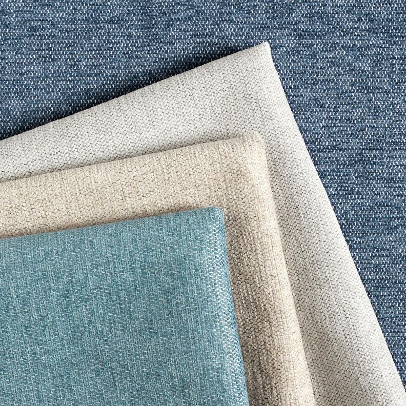 Tissu de revêtement Chenille Chiné – écru/argent,  image number 4