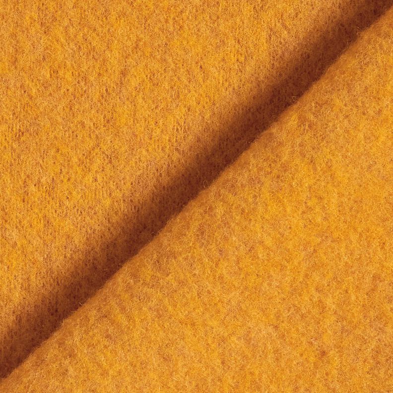 Polaire de laine pure laine vierge Uni – moutarde, image number 3