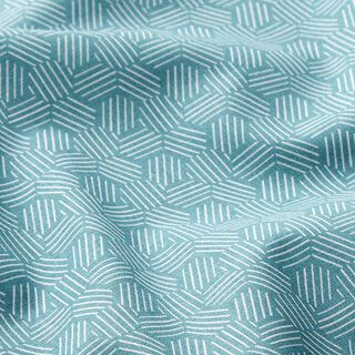 Tissu en coton Cretonne Alvéoles graphiques – vert menthe, 