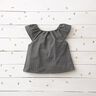 Tissu double gaze de coton Petits points – gris schiste/blanc,  thumbnail number 6