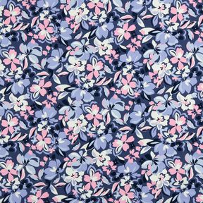 Sweat d’été Grandes fleurs | Poppy Fabrics – bleu jean, 