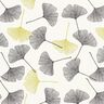 Jersey coton Feuilles de ginkgo &ndash; &eacute;cru/vert tilleul,  thumbnail number 1