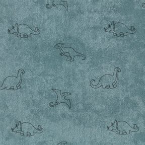 Jersey éponge Dinosaures – bleu pigeon, 